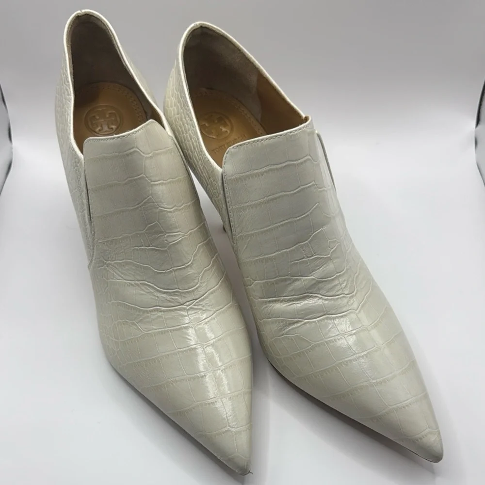 Tory Burch Georgina Ankle Bootie, Ivory, US 11, NWOT